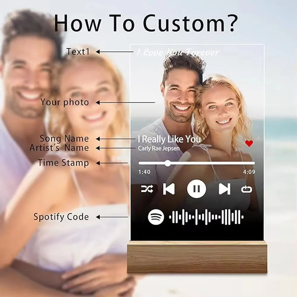 Personalized Music Memory Plaque