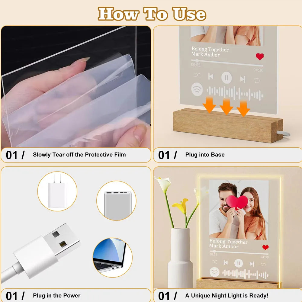 Personalized Music Memory Plaque